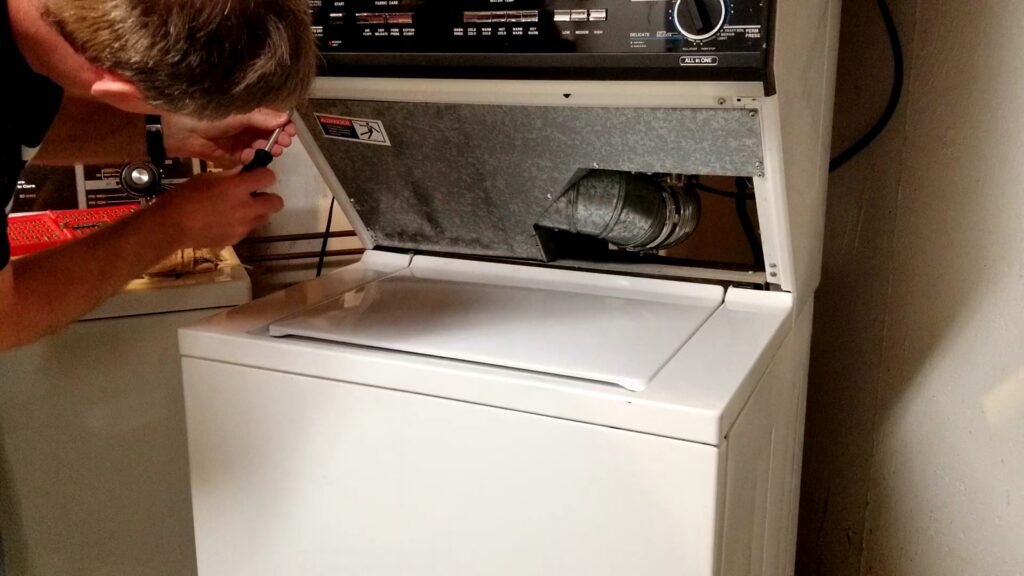 SBW 43 Washer Dryer Combo Lint Cleaning Sean Moenkhoff