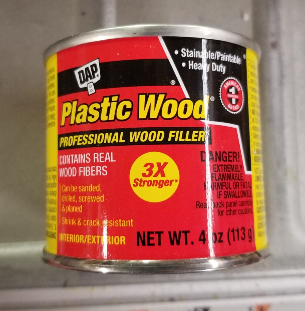 Dap Plastic Wood Filler 21502, 4 oz Can, Natural