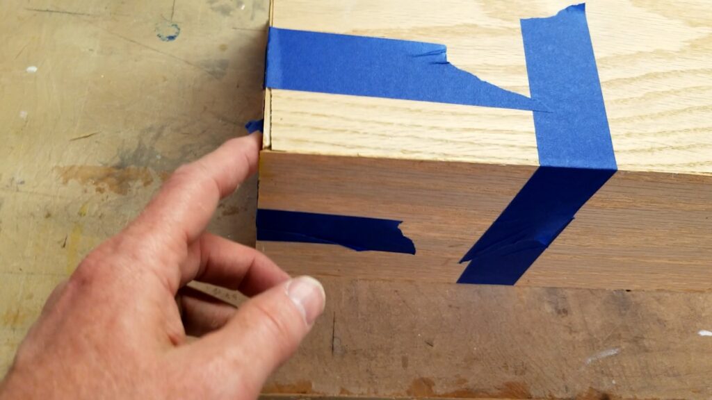 showing were the joints did not fit perfectly creating crack that needs to be filled.