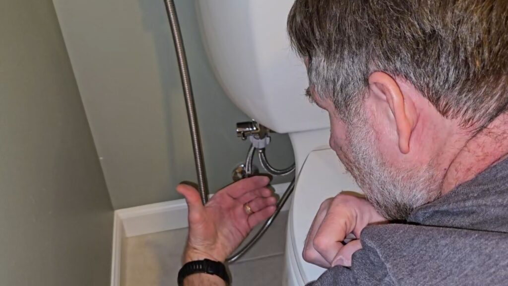 checking for leaks after installing bidet sprayer