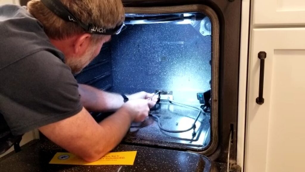 remove screws from old oven bake element